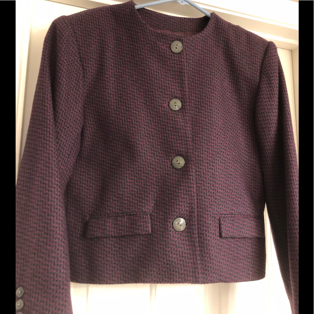 Houndstooth Pattern Blazer